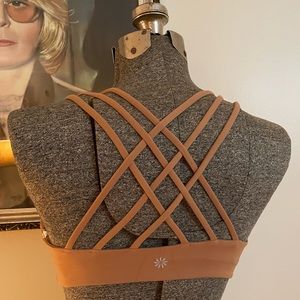 Athleta Mocha Hyper Focused Bra Small